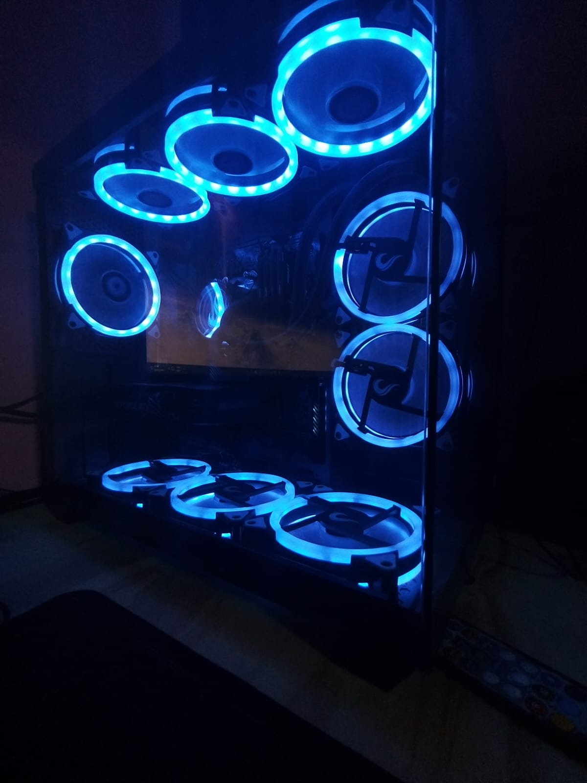PC Build LED Azul